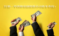 注冊一個香港金融投資公司要多少錢？