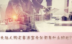 大陸人購(gòu)買(mǎi)香港空殼公司有什么好處？